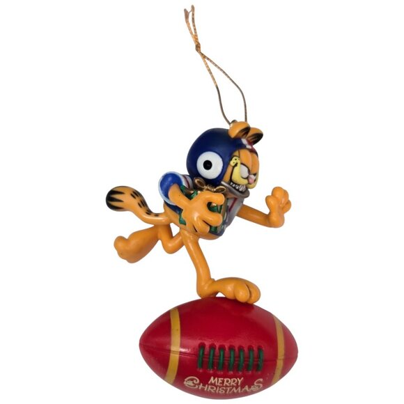 Garfield Football Player Christmas Ornament Cat Trim-A-Tree Paws 1996 Vtg - Picture 6 of 15